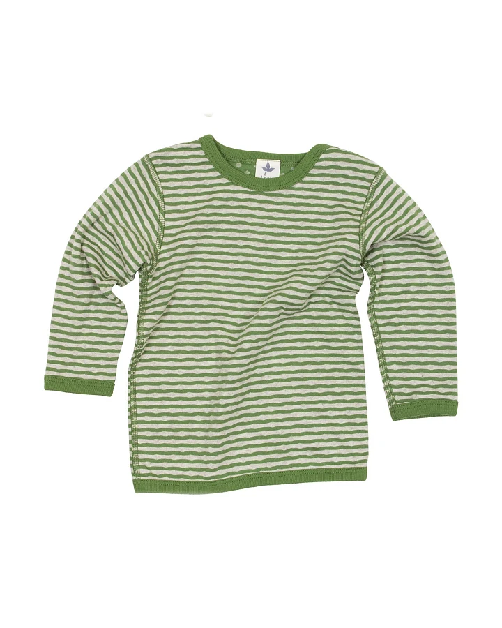 Baby und Kinder Langarmshirt zum Wenden waldgrün Gr.86/92