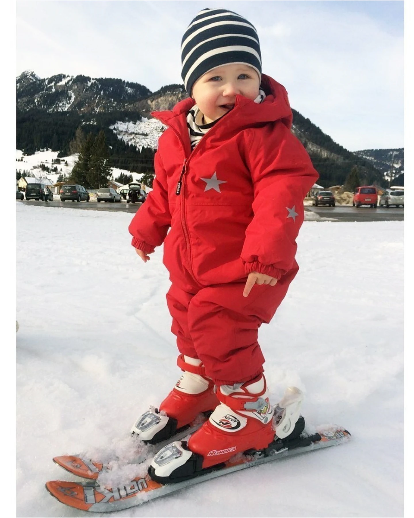 BMS Baby und Kinder Schneeanzug atmungsaktiv und wasserdicht SoftLan rot Gr.86 – Ansicht 2