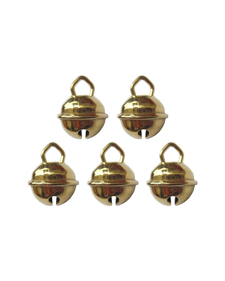 Glöckchen 5er Set Messing