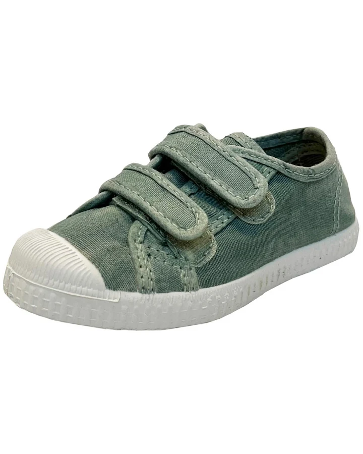 Natural World Kinder Schuhe Sneaker mit Klettverschluss aqua Gr.23