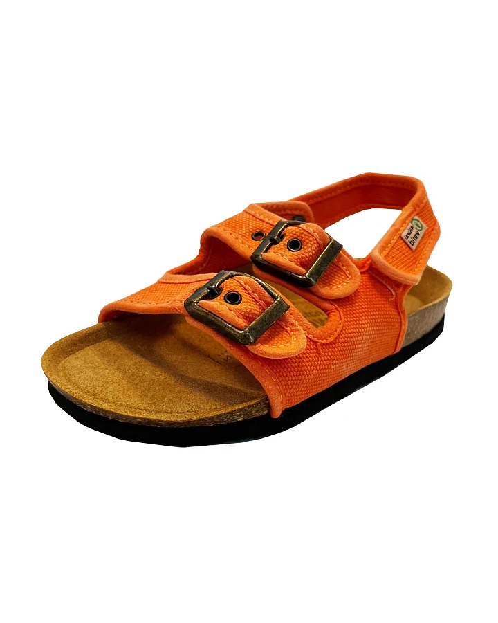 Natural World Kinder Sandalen Bio-Baumwolle mandarine Gr.28