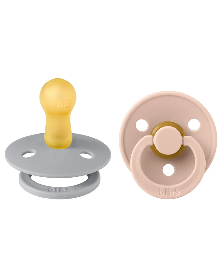 BIBS Schnuller Naturlatex "Colour" 2er Pack kirschförmig cloud-blush 0-6 Monate