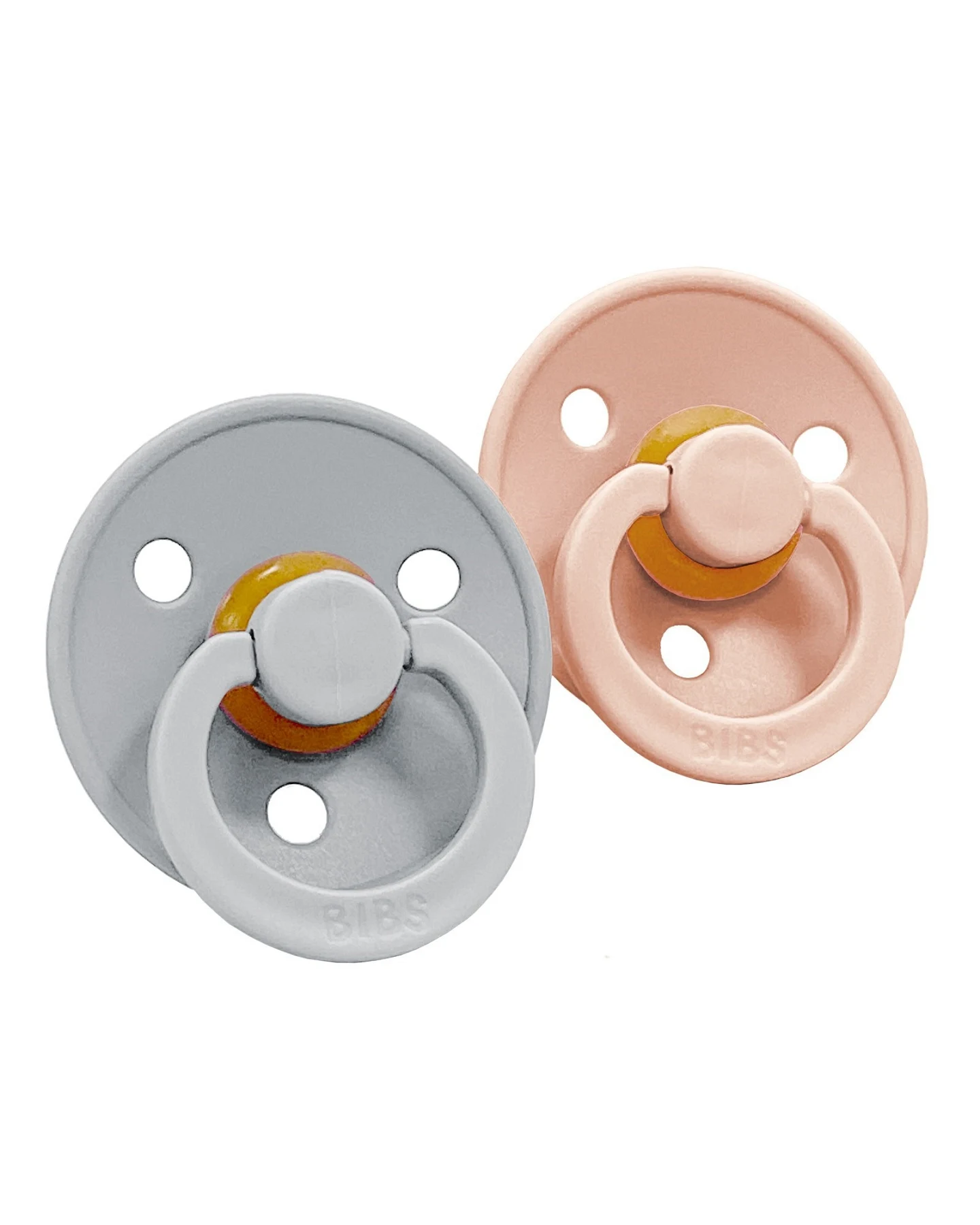 BIBS Schnuller Naturlatex "Colour" 2er Pack kirschförmig cloud-blush 6-18 Monate – Ansicht 2