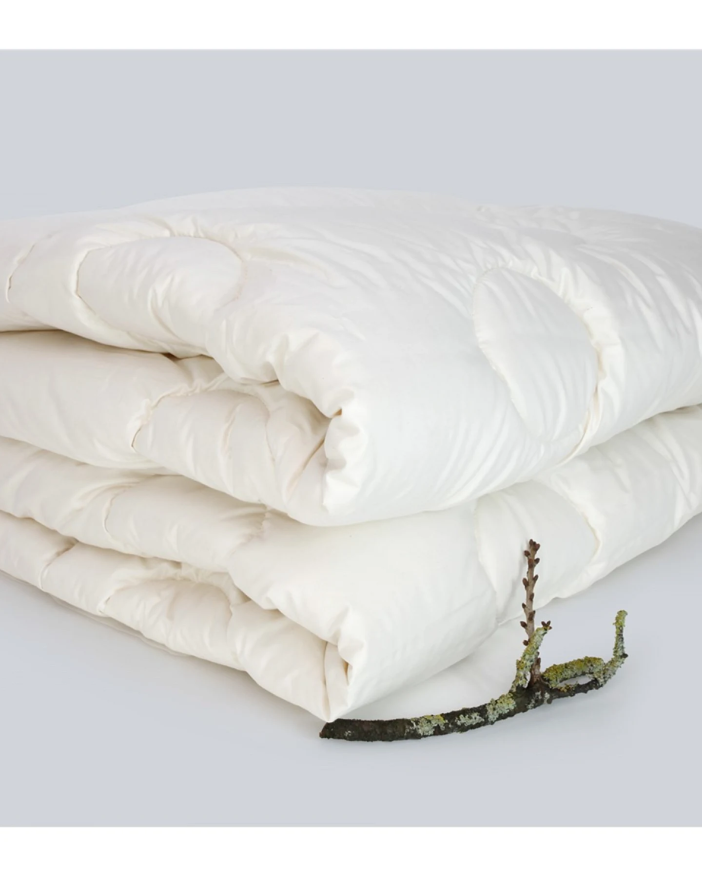 Bettdecke Wildseide mit Merino-Schafschurwolle (kbT) 135 x 200 cm, 1400 g (Winter), Perkal-Inlett – Ansicht 2