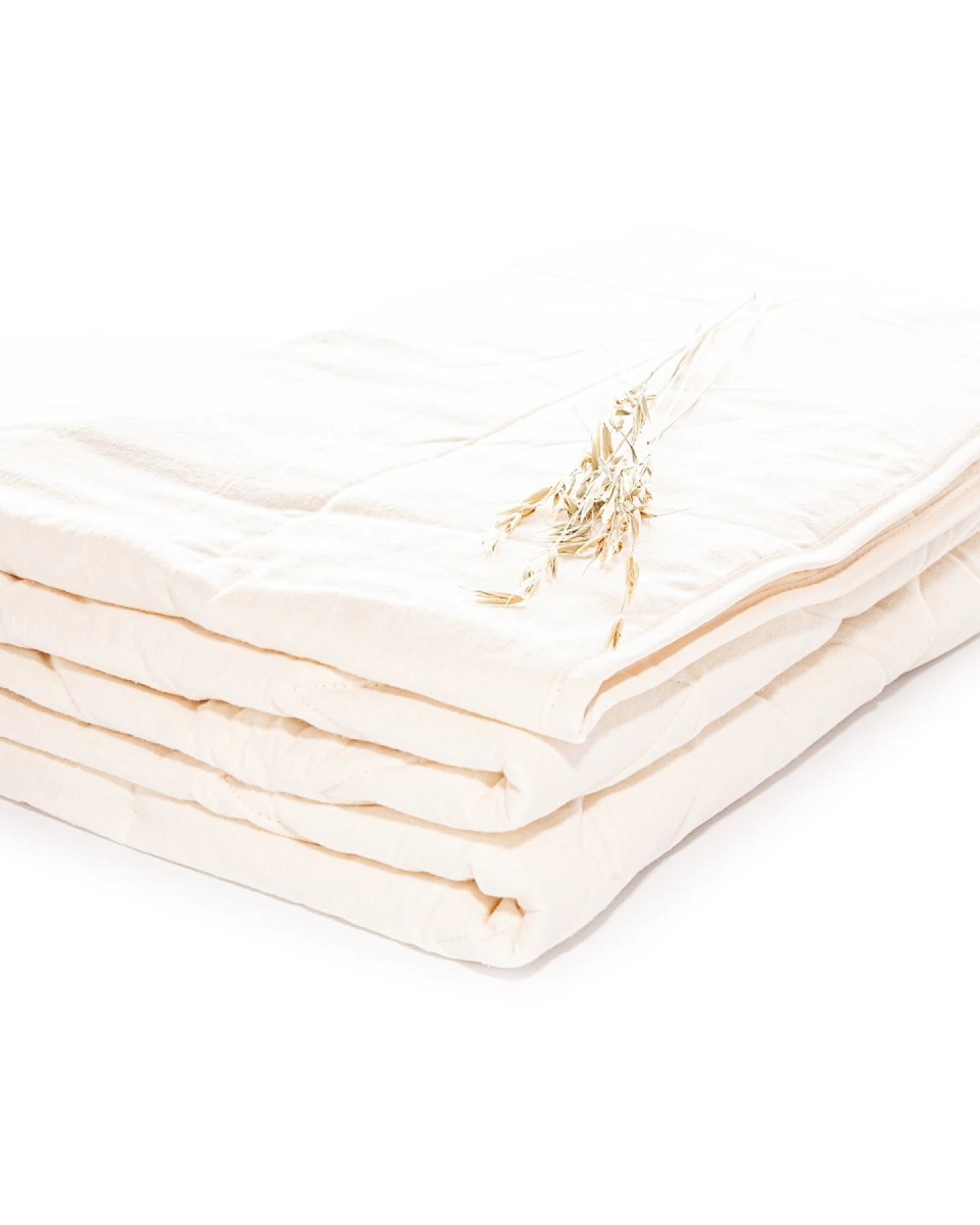 Bettdecke Schafschurwolle waschbar 135 x 200 cm, 540 g (Ganzjahr), Biber-Inlett – Ansicht 2