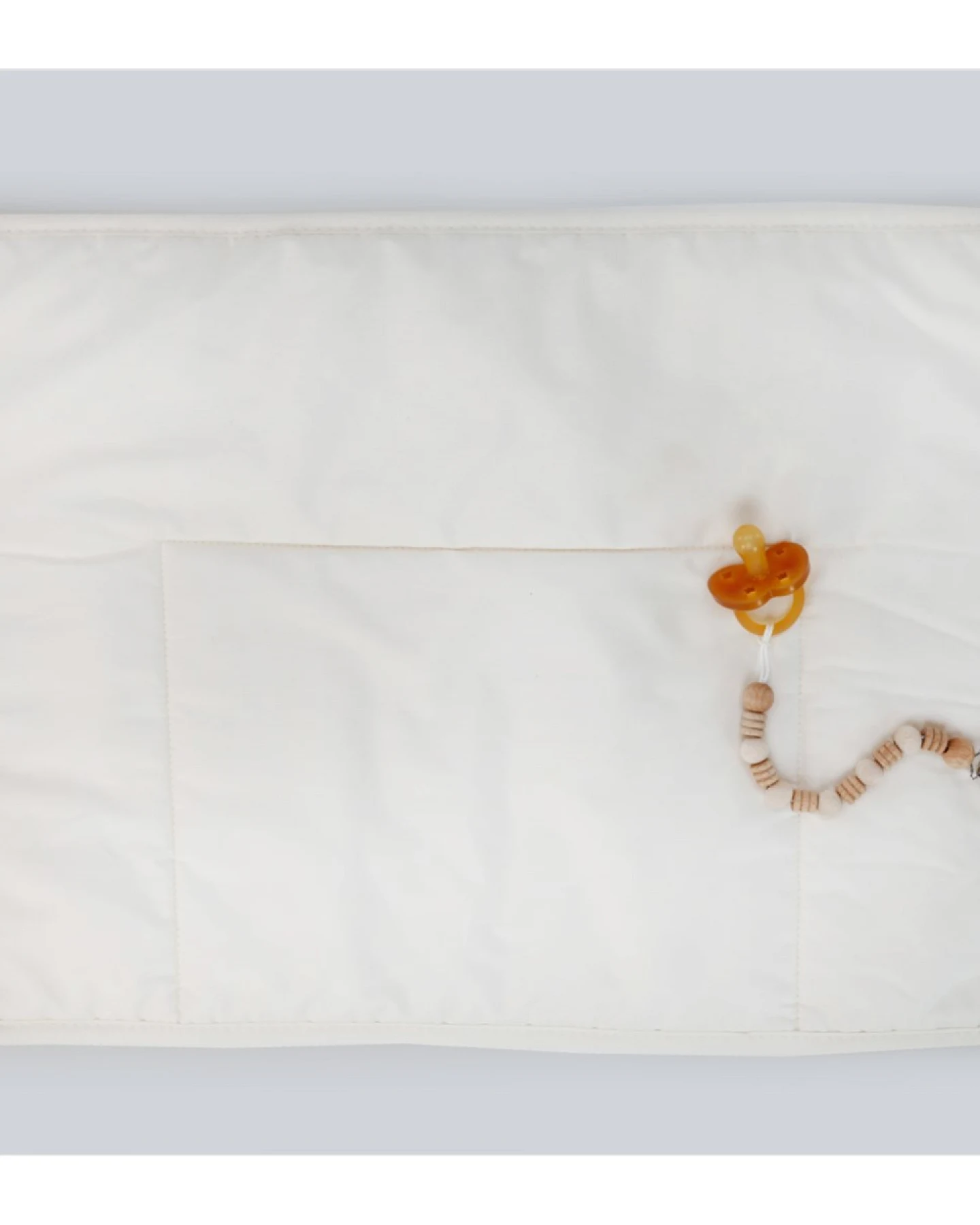 Flachkissen für Babys und Kleinkinder Schafschurwolle (waschbar) Maße 40x60x1cm, 50g, Perkal-Inlett – Ansicht 2