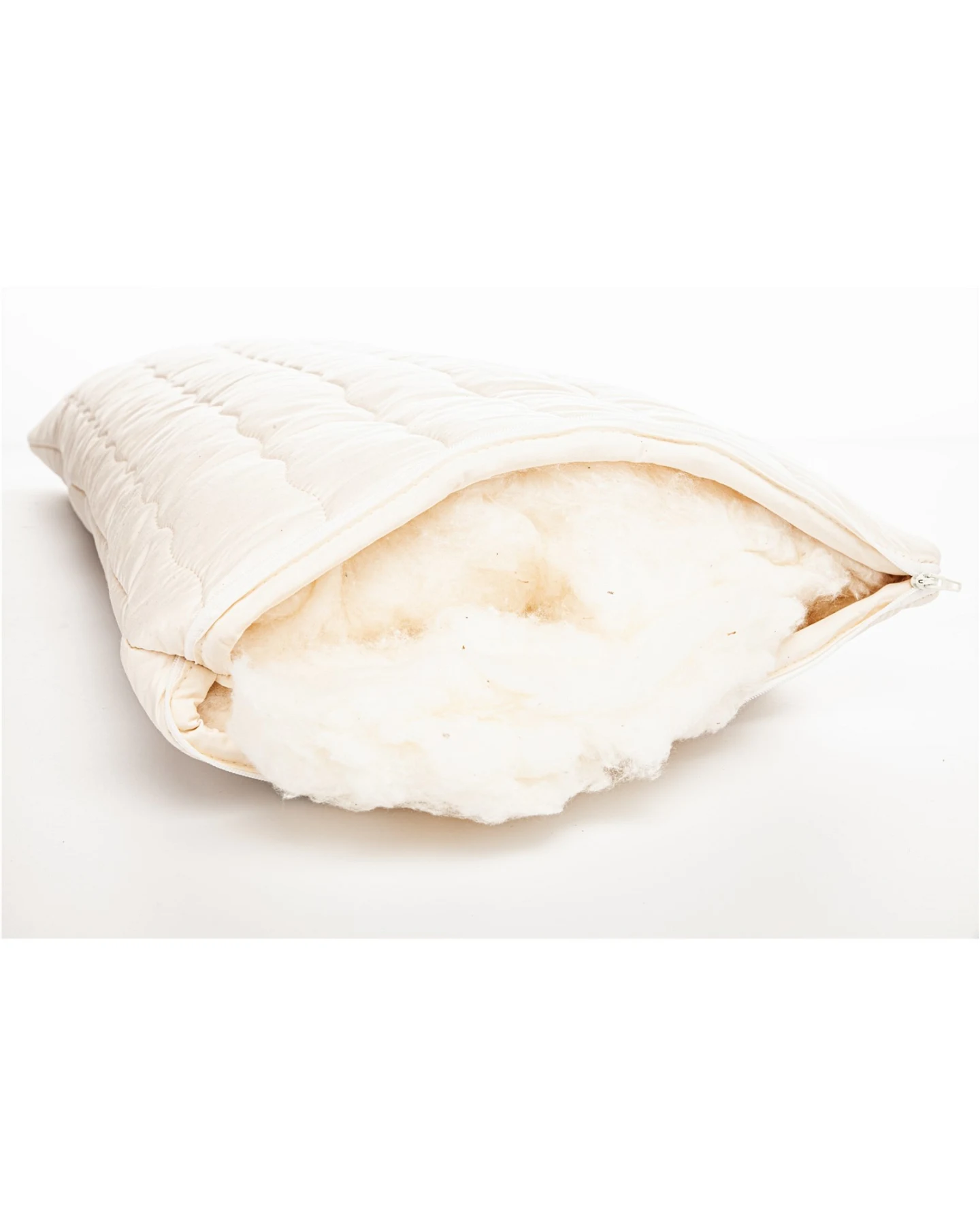 Kopfkissen mit gesteppter Hülle, Füllung Bio-Baumwolle (kbA) Maße 40 x 80 cm – Ansicht 2