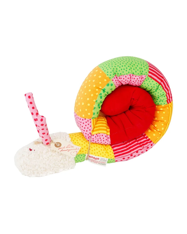 Puckschnecke Patchwork rosa-bunt Länge 110 cm