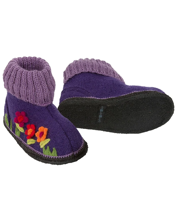 Kinder Hausschuhe Hüttenschuhe Blümchen Gr.23