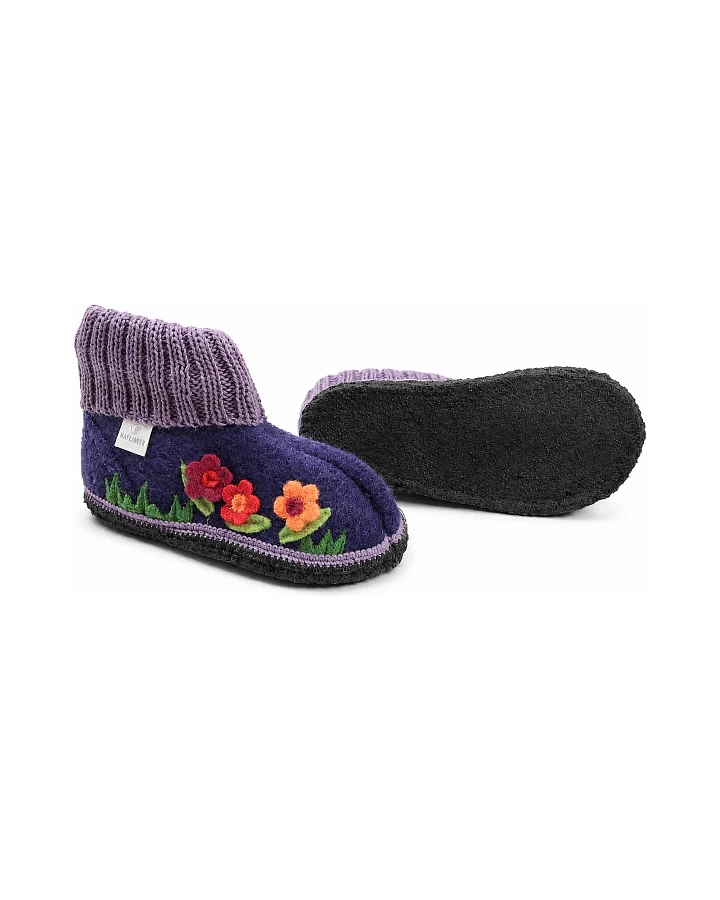 Kinder Hausschuhe Hüttenschuhe Blümchen Gr.24