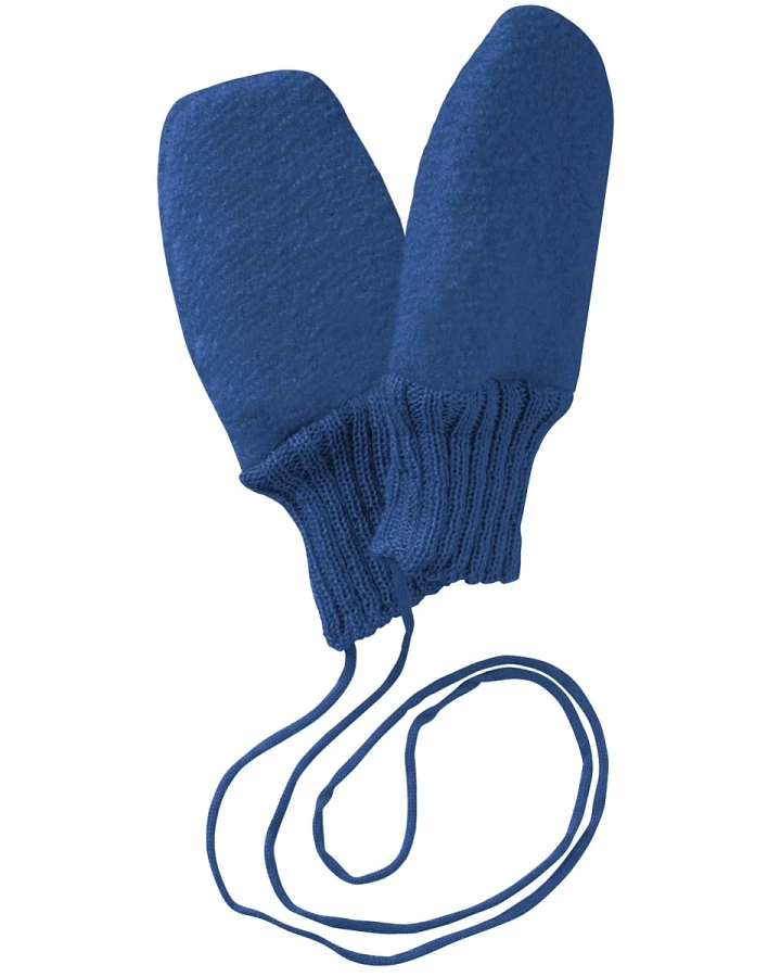 Disana Baby Handschuhe Bio-Merinowolle Walk marine Gr.1 (7-8 Monate)