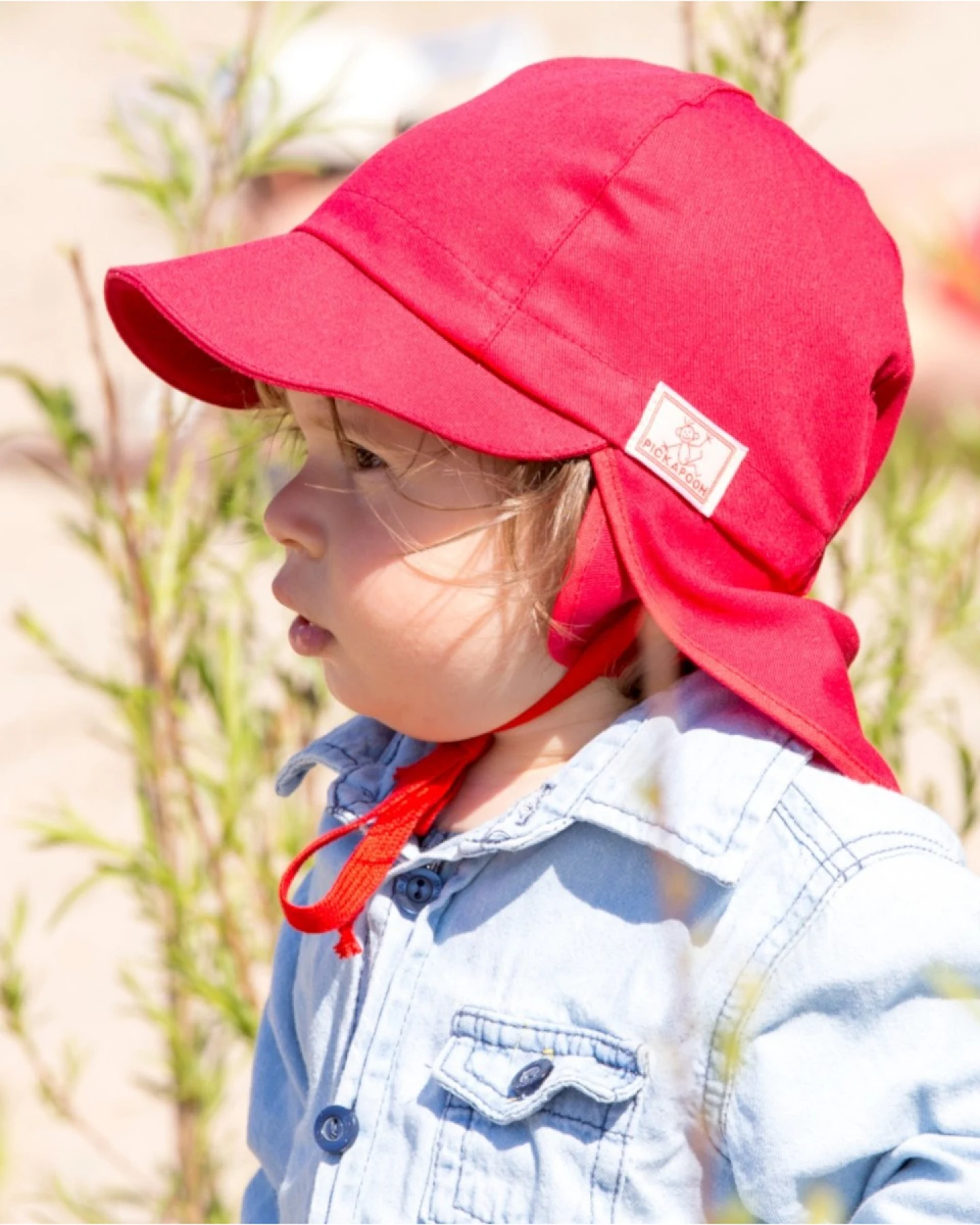 Pickapooh Baby und Kinder Mütze UV-80 rot Gr.52 – Ansicht 2