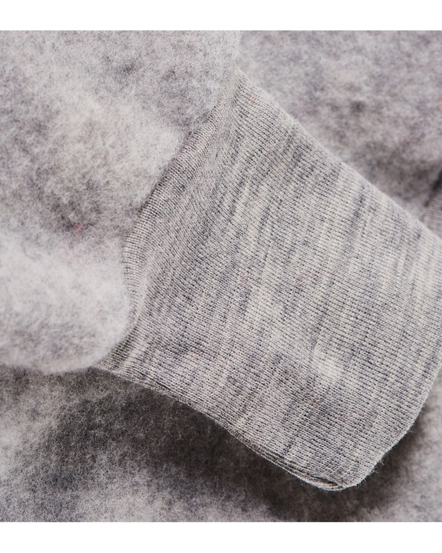 Engel Natur Babyhose Bio-Merinowolle Fleece maschinenwaschbar melange-hellgrau Gr. 74/80 – Ansicht 2