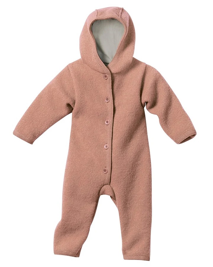 Disana Baby Walk-Overall Bio-Merinowolle rose Gr.74/80