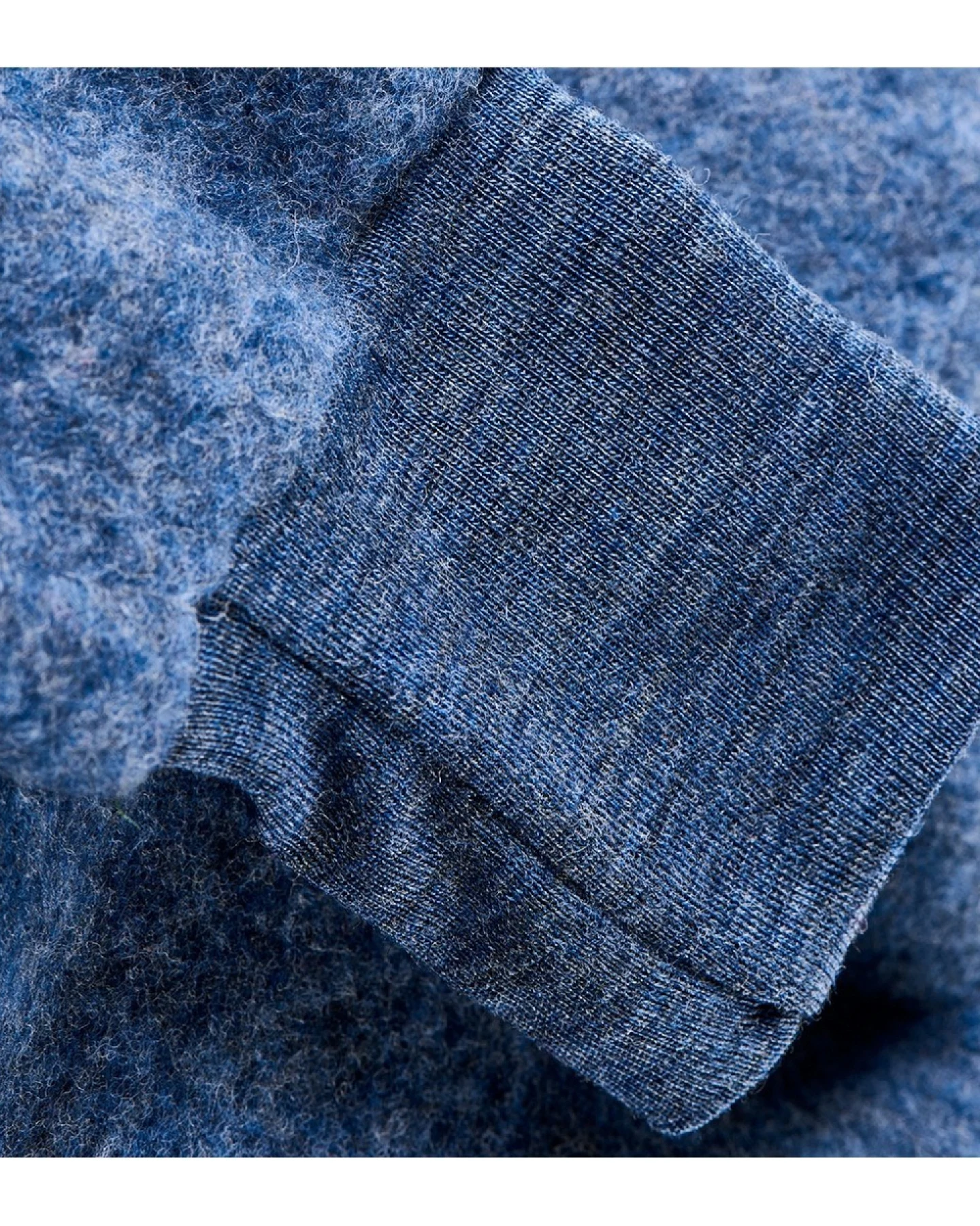 Engel Natur Babyhose Bio-Merinowolle Fleece maschinenwaschbar melange-blau Gr. 62/68 – Ansicht 2