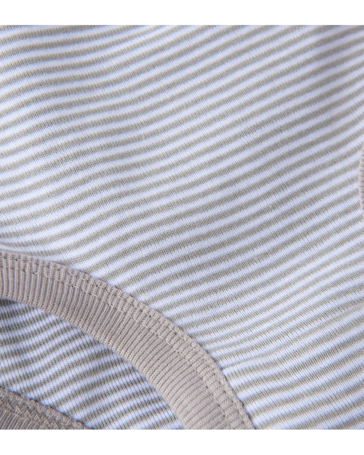 Kinder Slip Bio-Baumwolle grau-weiß gestreift Gr. 86/92 – Ansicht 2