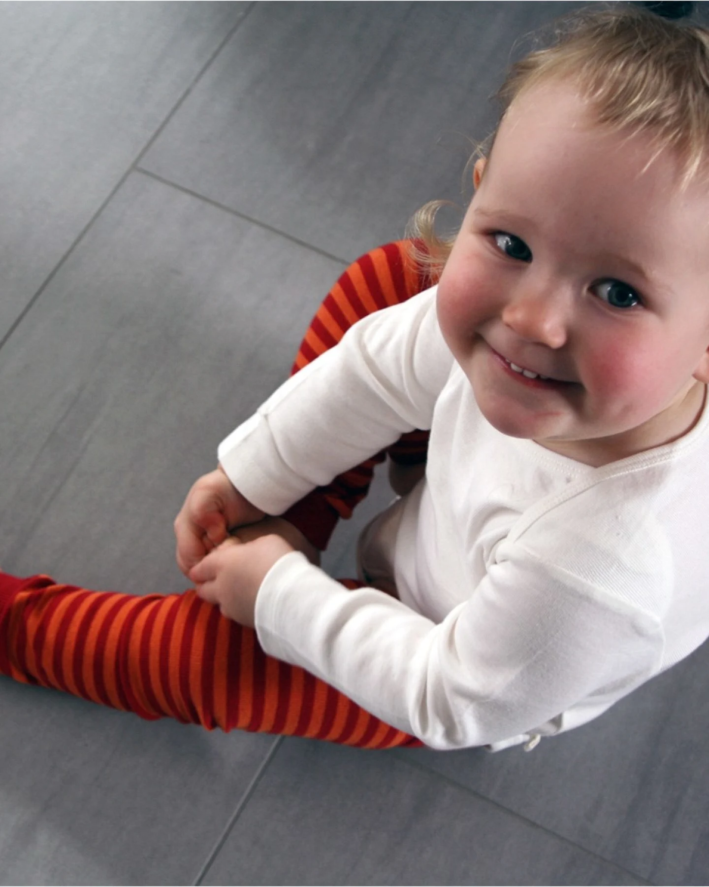 Baby Langarmbody Bio-Baumwolle off white Gr. 62/68 – Ansicht 2