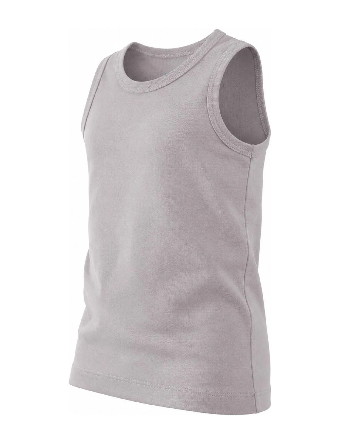 Baby und Kinder Unterhemd Bio-Baumwolle grau Gr. 110/116 – Ansicht 2