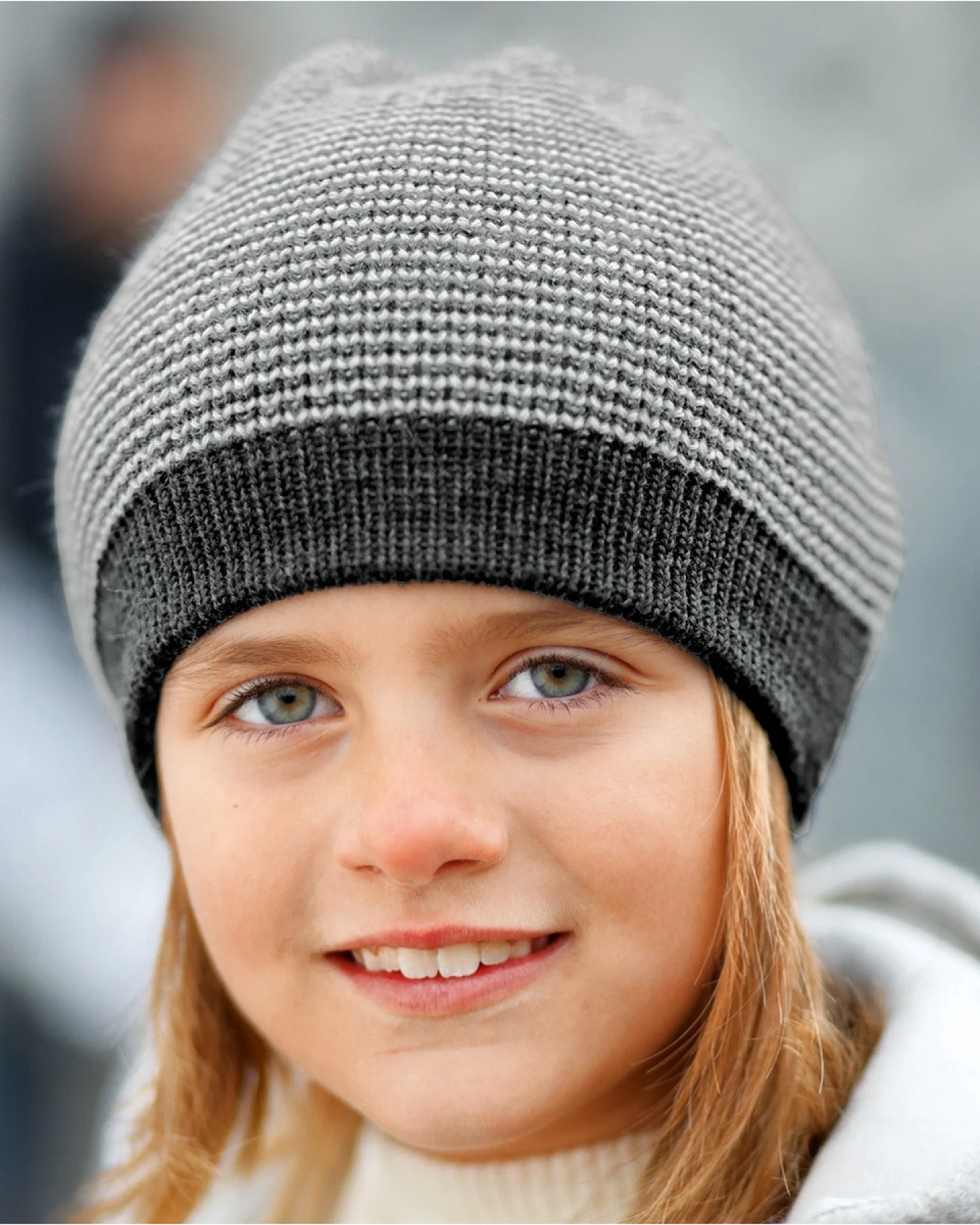 Disana Baby Mütze Beanie Bio Merinowolle melange-anthrazit Gr.42-46 – Ansicht 2