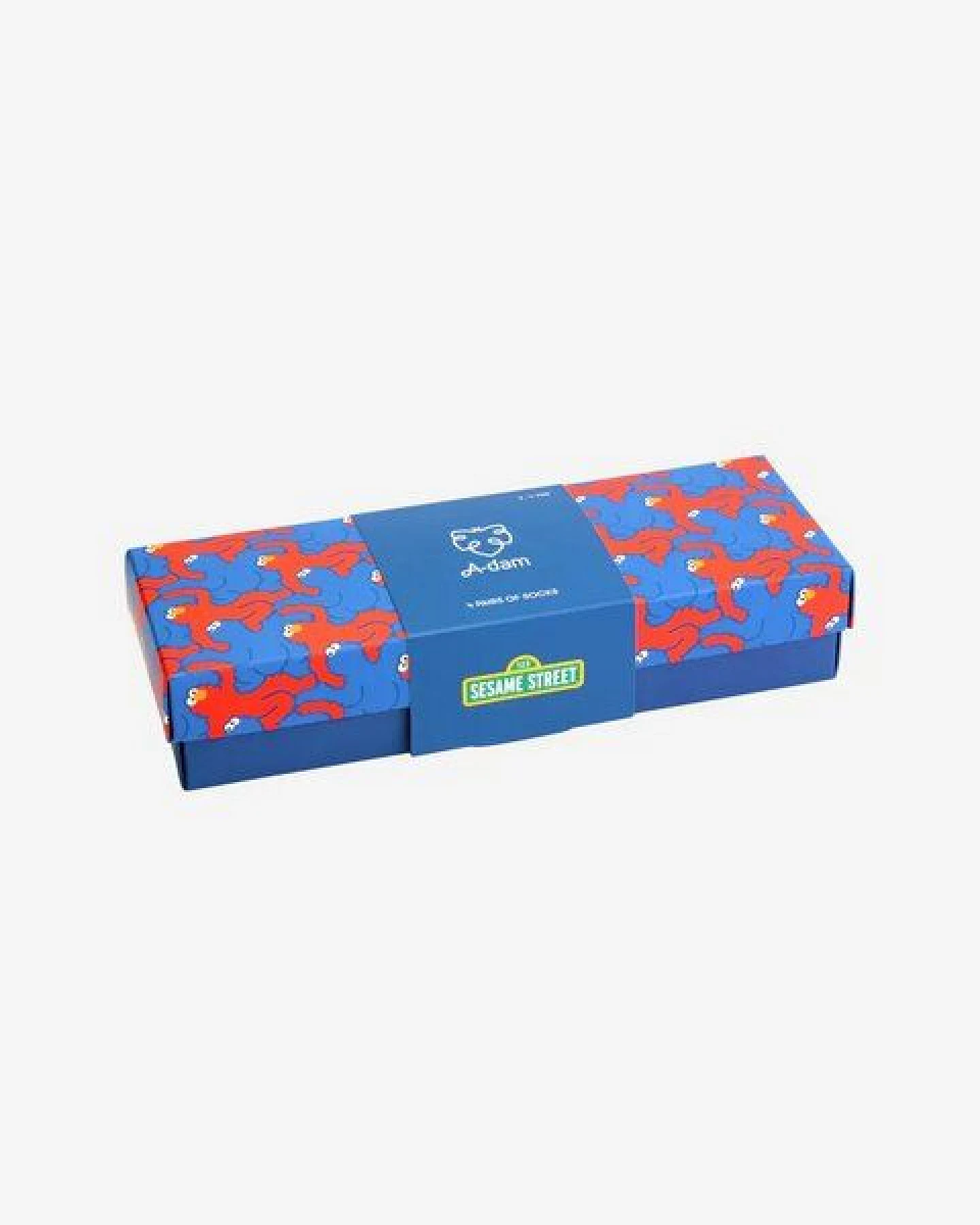A-Dam Socken mit Stickerei. Sesamstrassen Motiv - 4er Pack – Ansicht 2