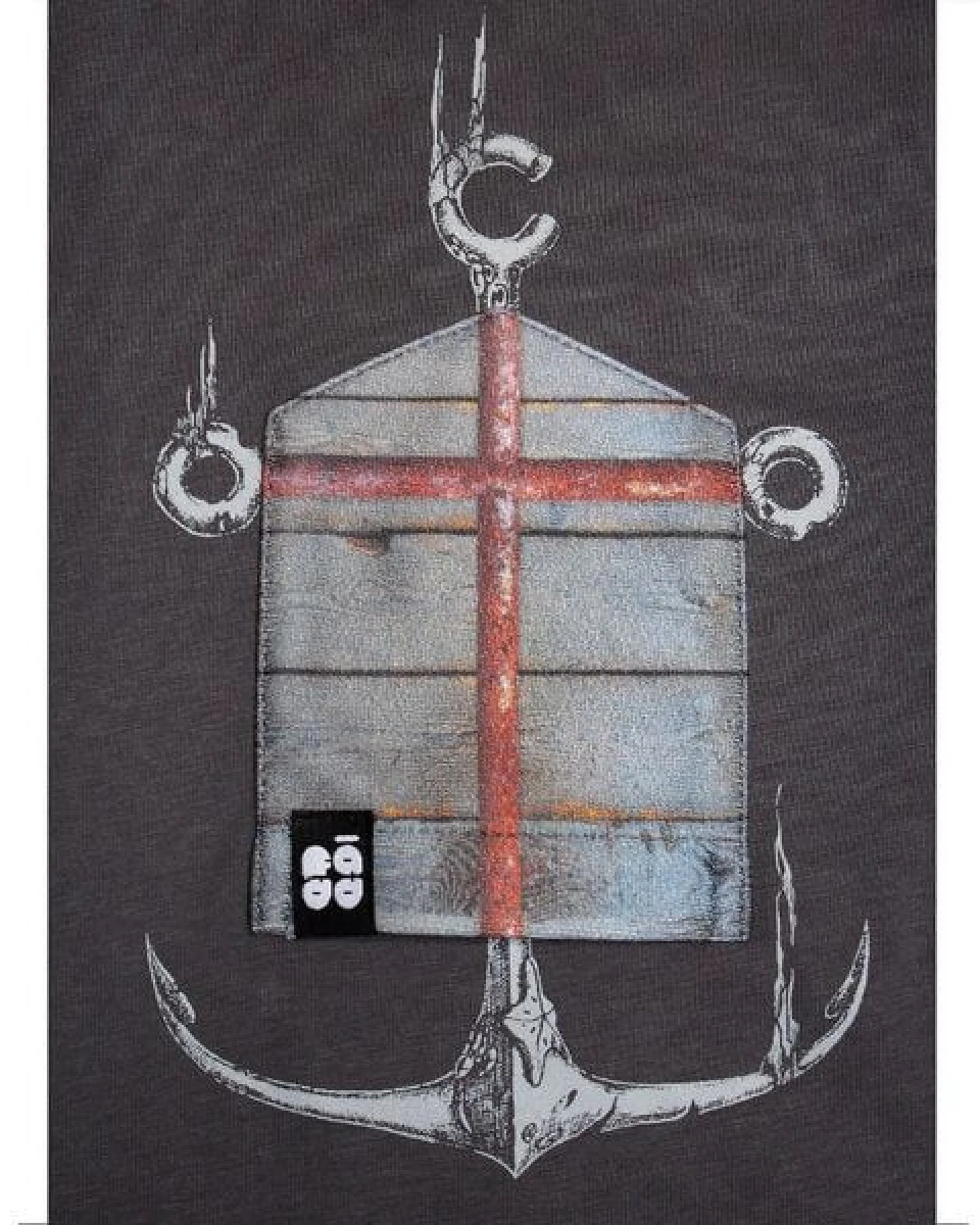 FÄDD Herren T-Shirt Rundhals aus Bio-Baumwolle "Ankä BT" Grau – Ansicht 2