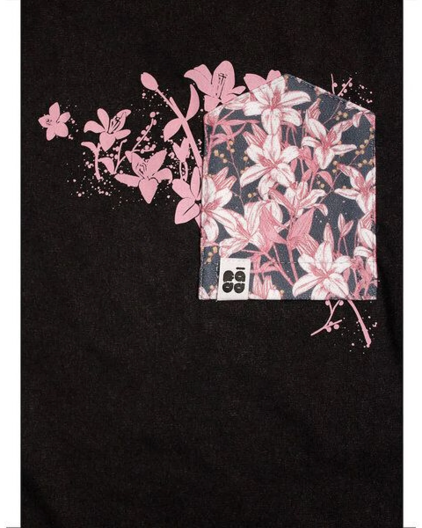 FÄDD Damen T-Shirt Rundhals Bio-Baumwolle Wahrscheinlich Jasmin BT Schwarz – Ansicht 2