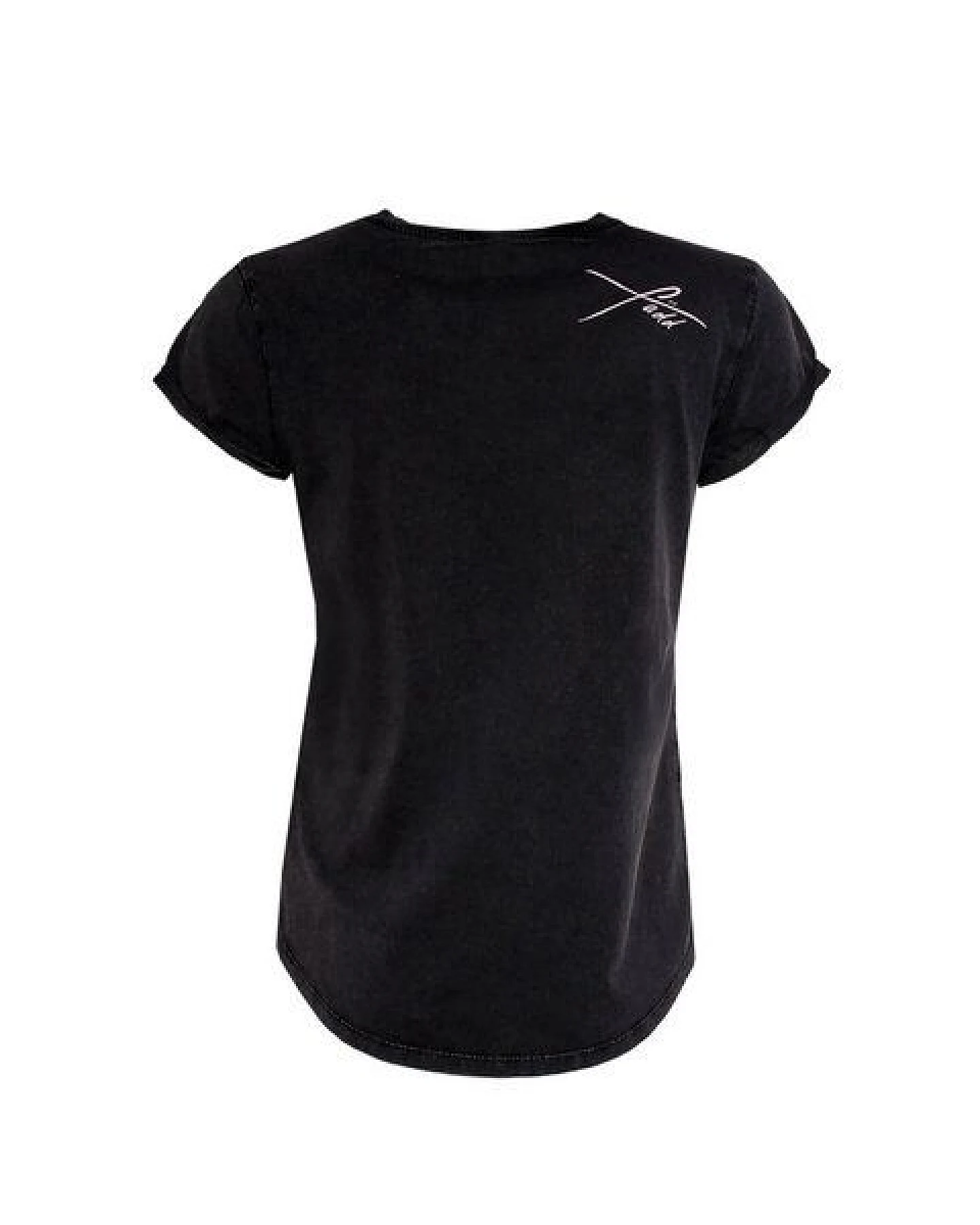FÄDD Damen T-Shirt Rundhals Bio-Baumwolle Wahrscheinlich Jasmin BT Schwarz – Ansicht 3