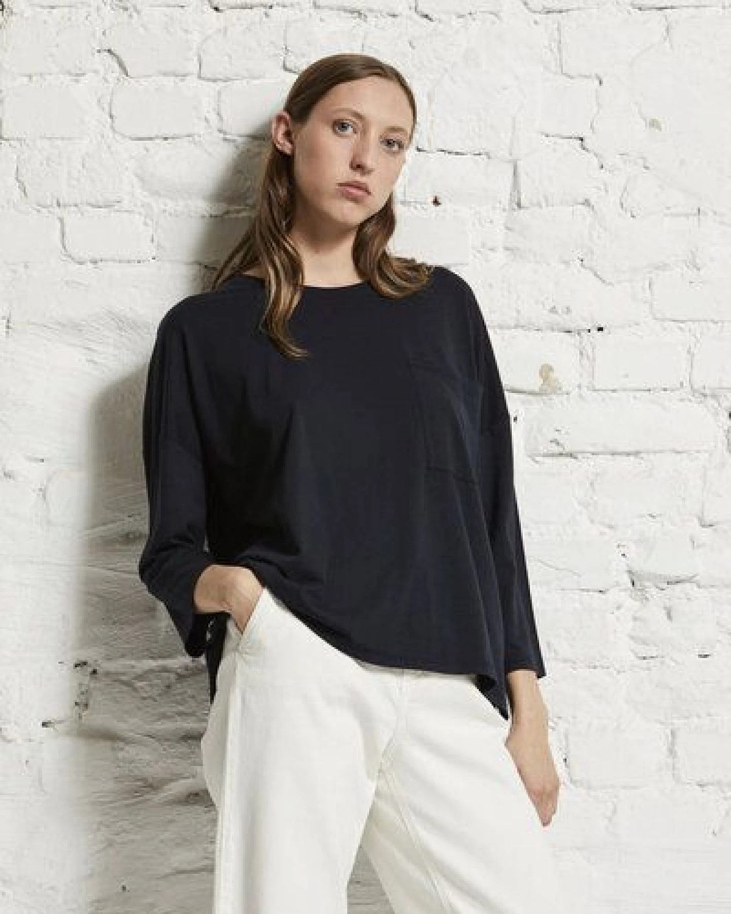 Wunderwerk Damen Shirt oversize aus Biobaumwolle und Modal "Square Tee" – Ansicht 2