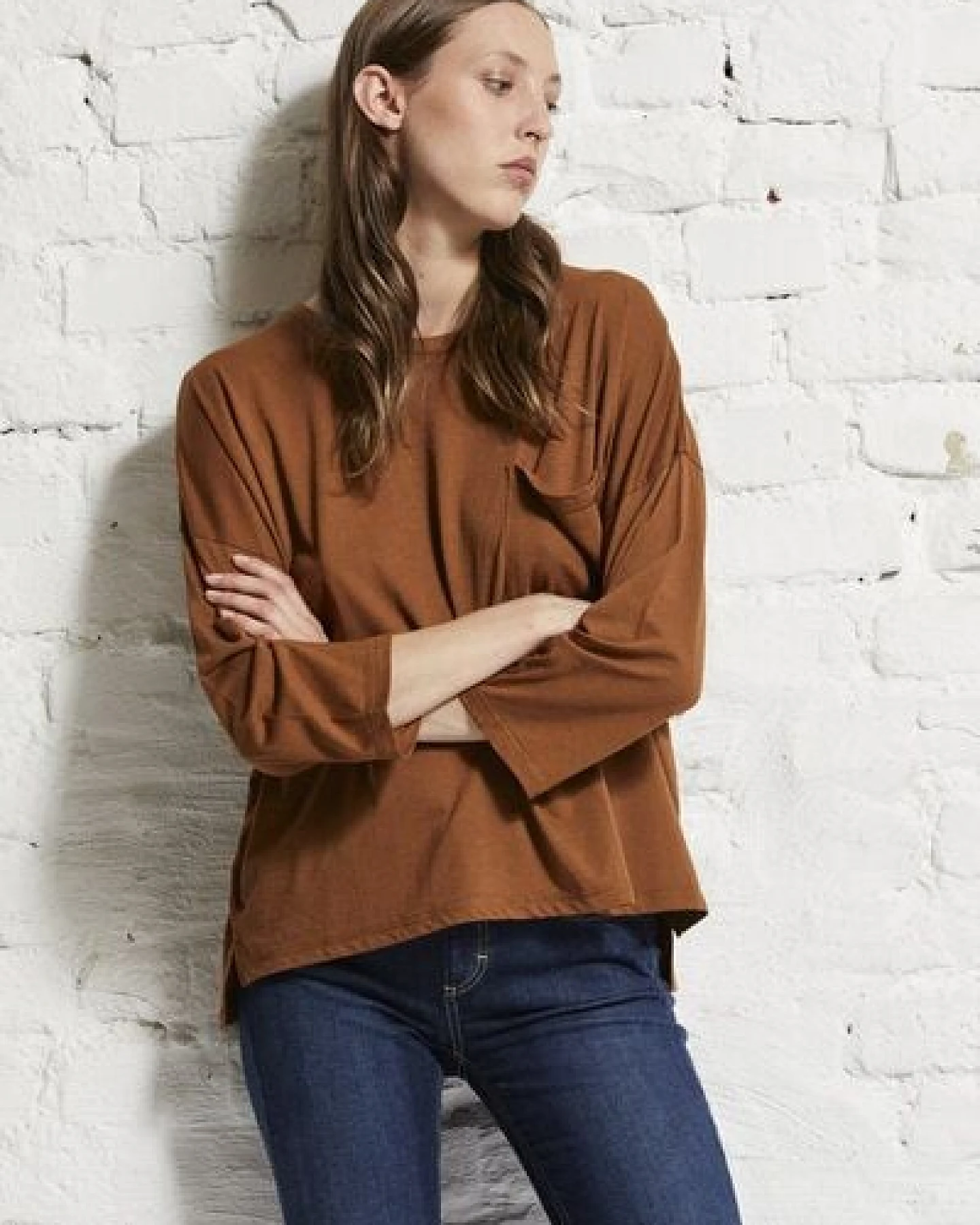 Wunderwerk Damen Shirt oversize aus Biobaumwolle und Modal "Square Tee" – Ansicht 4