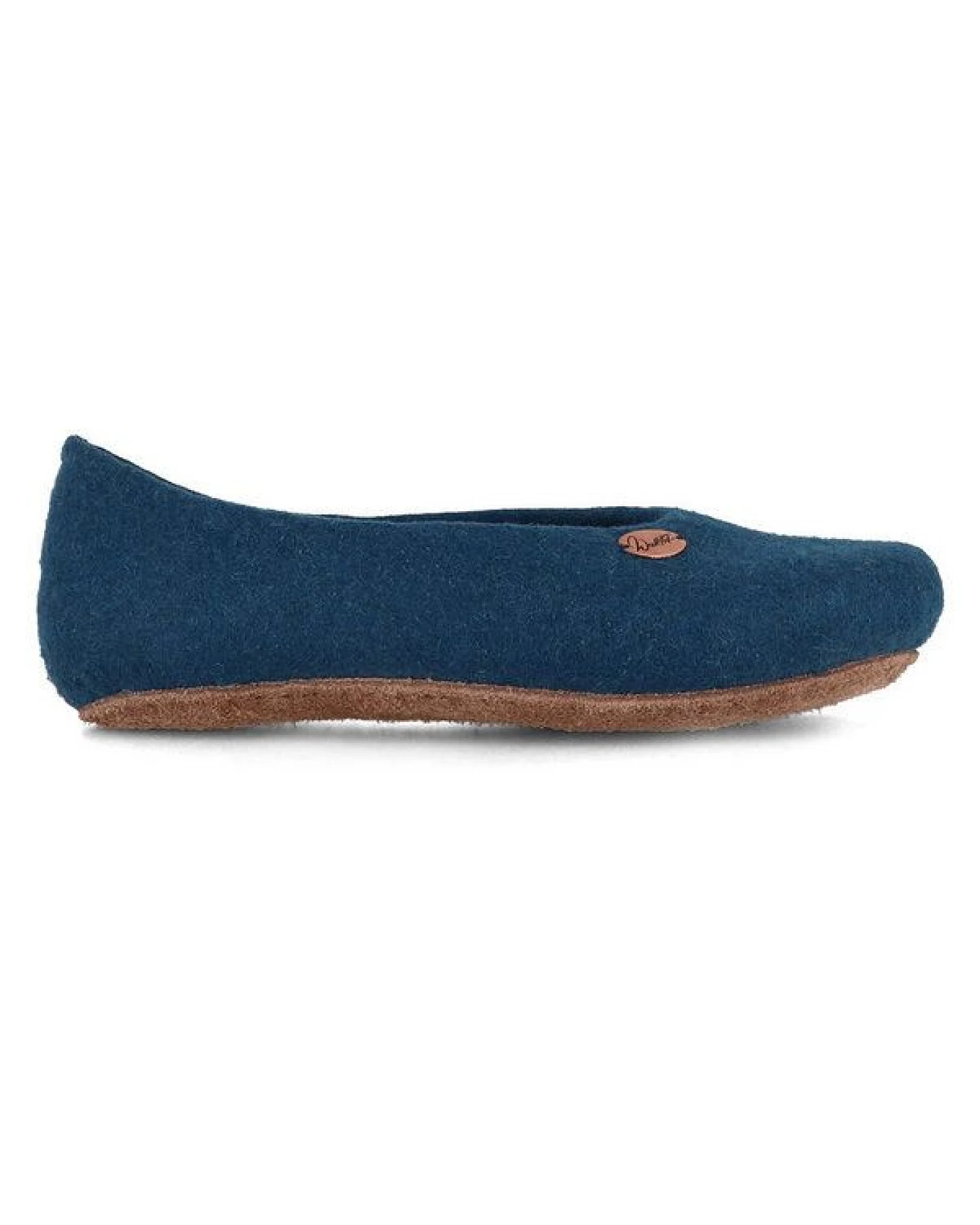 WoolFit Ballerina Hausschuhe mit vegetabiler Ledersohle und Filzeinlage – Ansicht 3