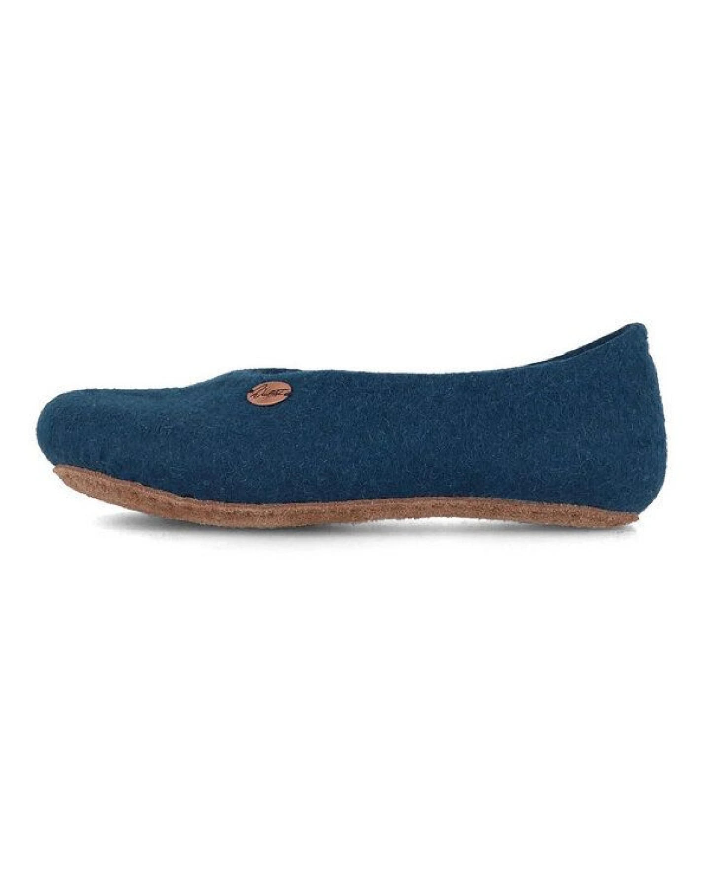 WoolFit Ballerina Hausschuhe mit vegetabiler Ledersohle und Filzeinlage – Ansicht 4
