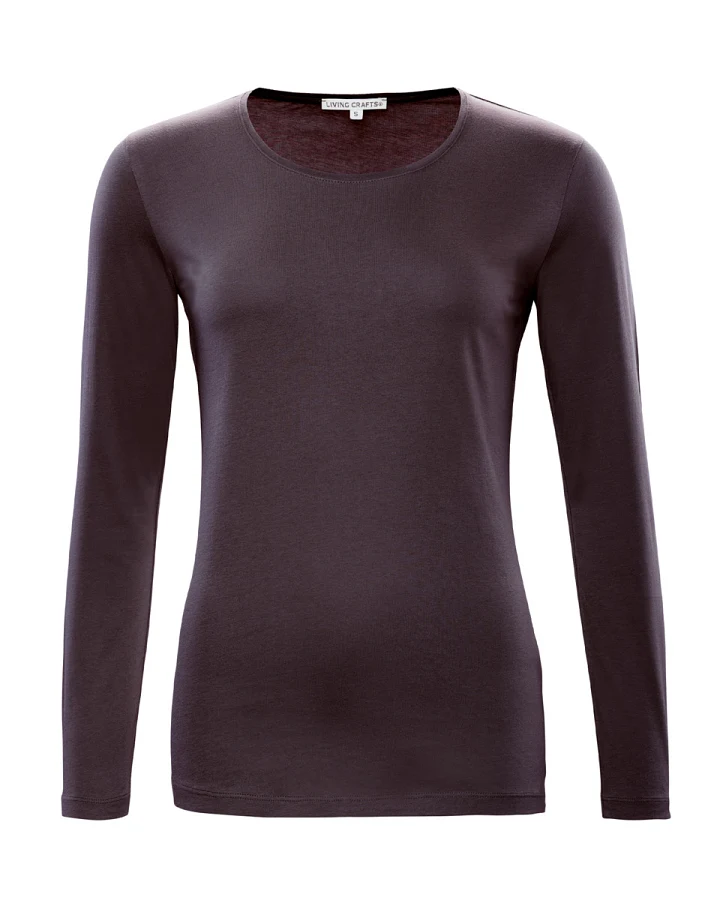 Damen Langarm-Shirt Braun