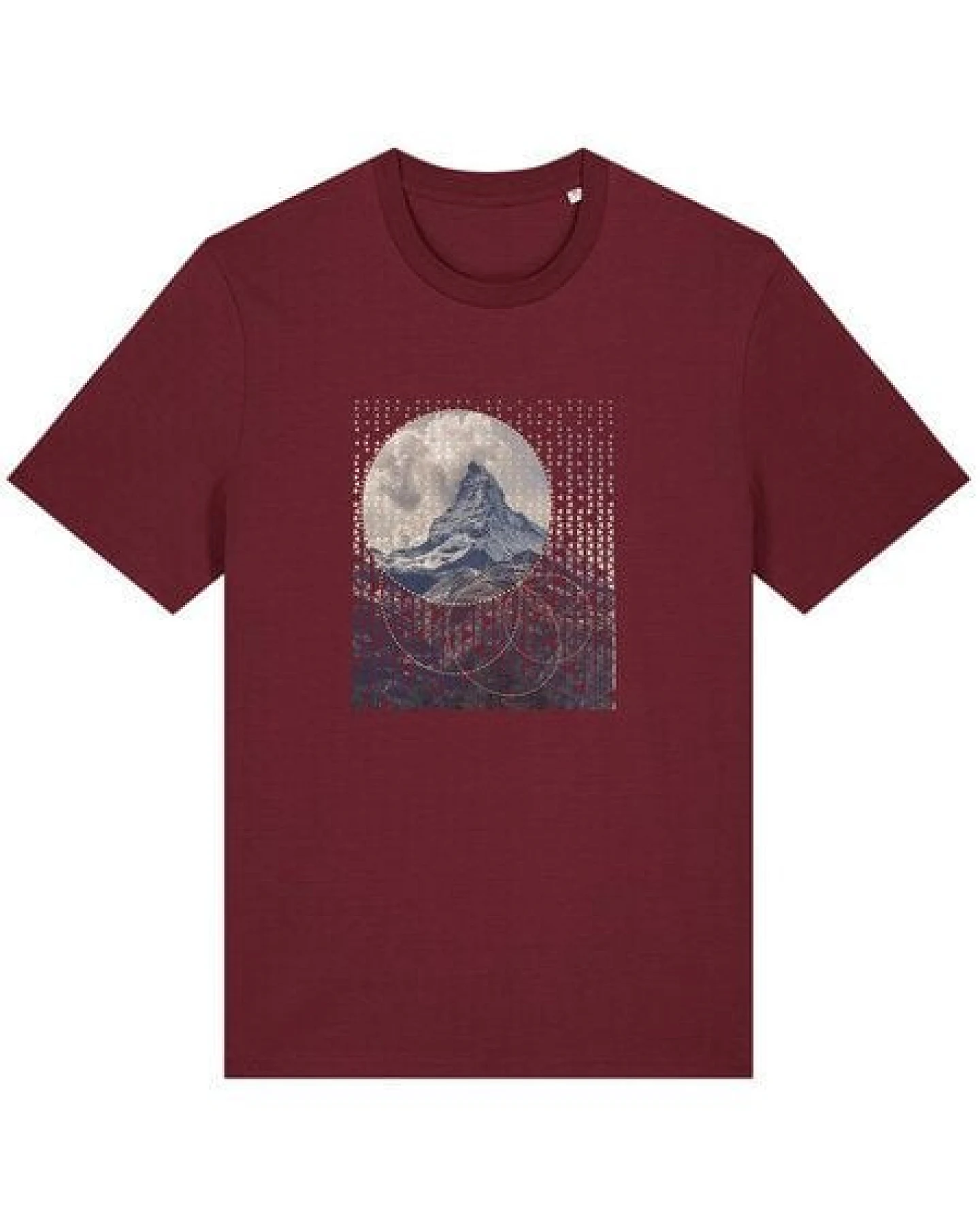 Kultgut Artdesign - Klassik Shirt 100% Biobaumwolle / Abstract Mountain – Ansicht 2