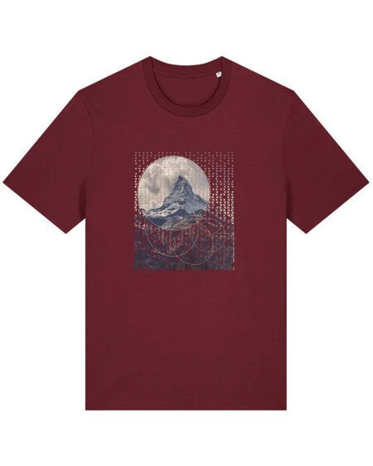 Kultgut Artdesign - Klassik Shirt 100% Biobaumwolle / Abstract Mountain – Ansicht 2