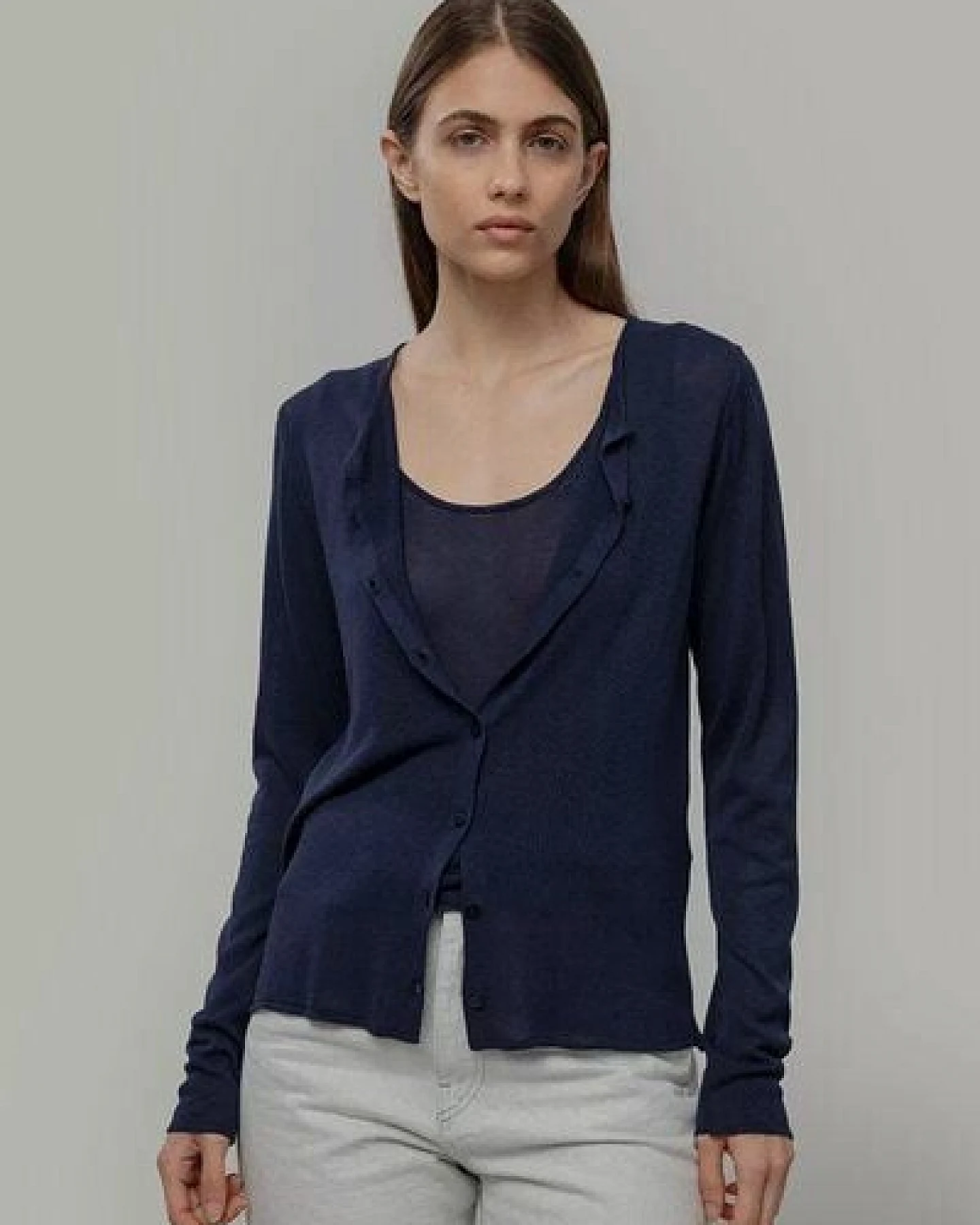 Rifò Feinstrick Cardigan Modell: Vanessa – Ansicht 3