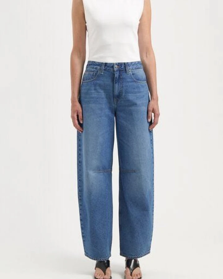 MUD Jeans Damen Jeans "Demi High Balloon - Medium Aged"