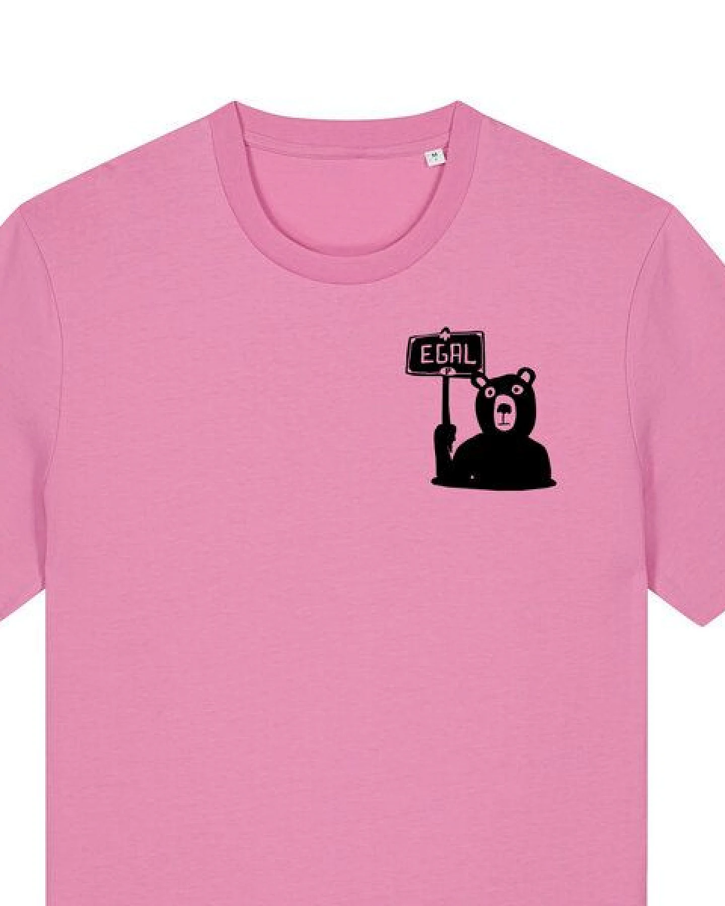 päfjes Dem Bären ist es EGAL! Dir auch? - Fair Wear Männer Unisex Bio T-Shirt Siebdruck – Ansicht 2