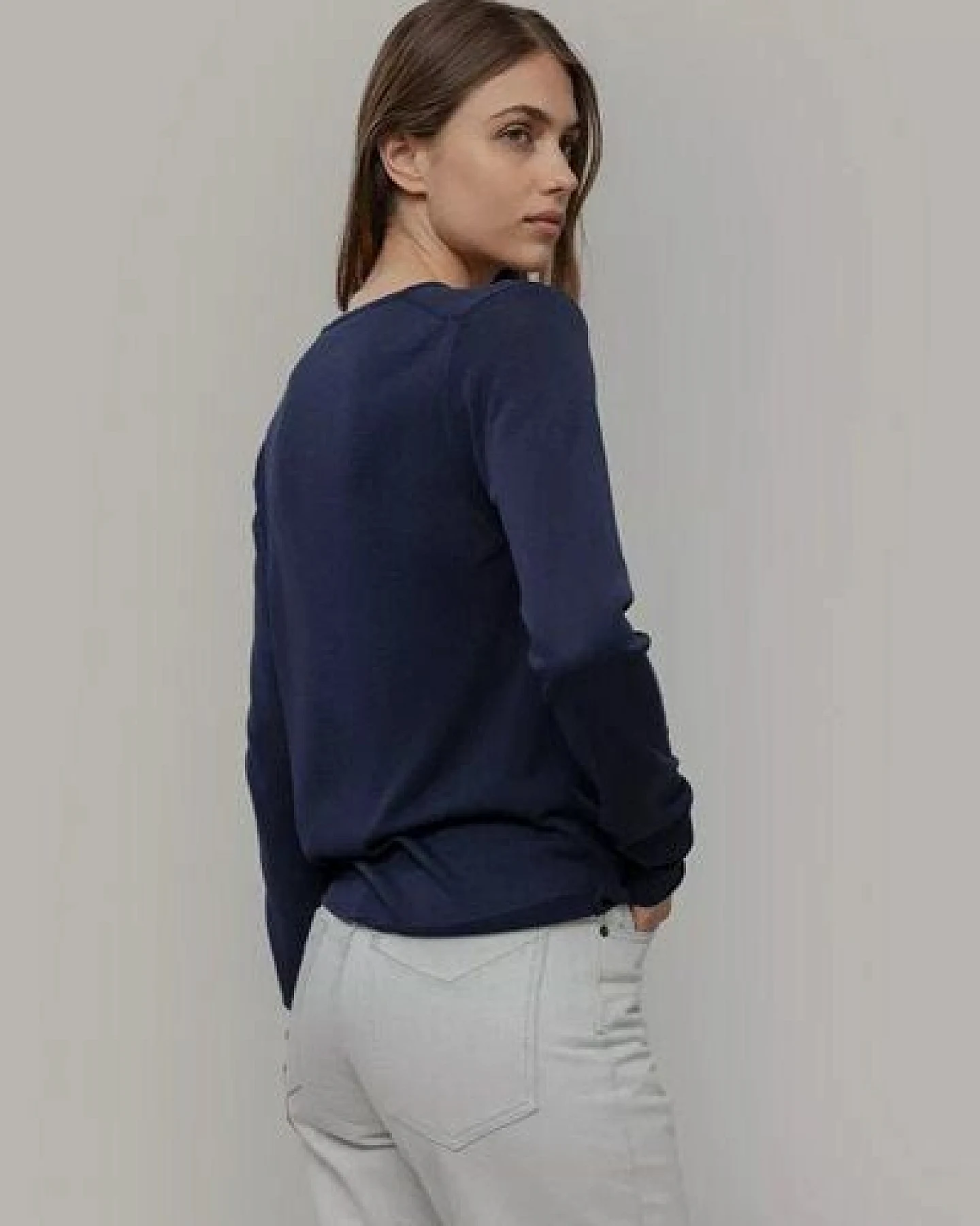 Rifò Feinstrick Cardigan Modell: Vanessa – Ansicht 4