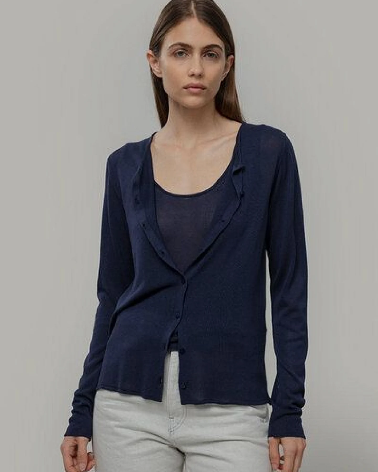 Rifò Feinstrick Cardigan Modell: Vanessa – Ansicht 3