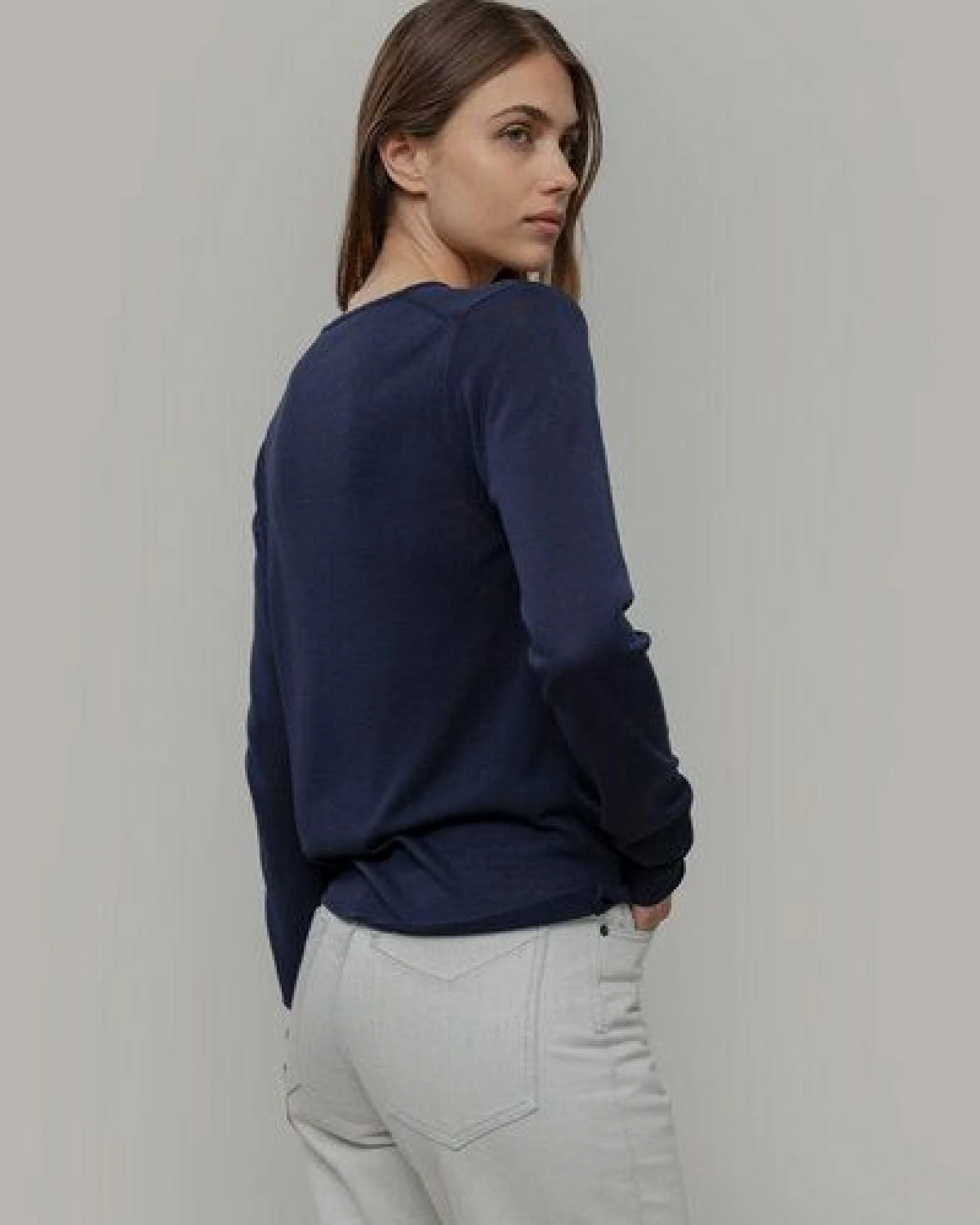 Rifò Feinstrick Cardigan Modell: Vanessa – Ansicht 4