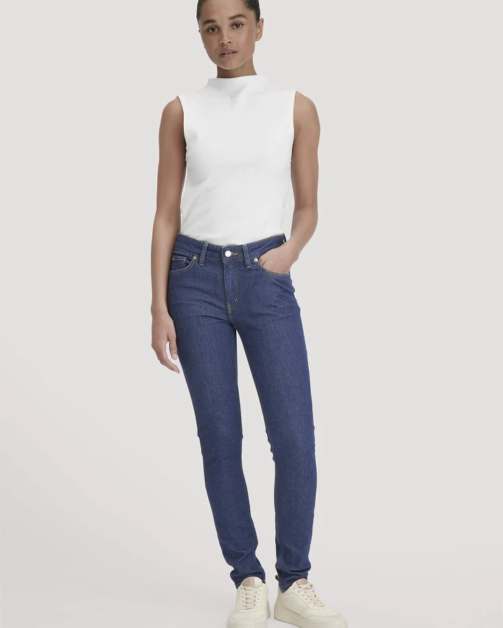 hessnatur Damen Jeans LINA Skinny aus Bio-Denim - blau - Größe 25/30