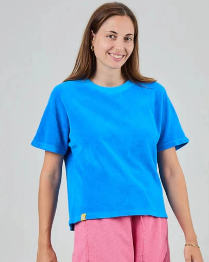 T-Shirt Terry Oversize Blau