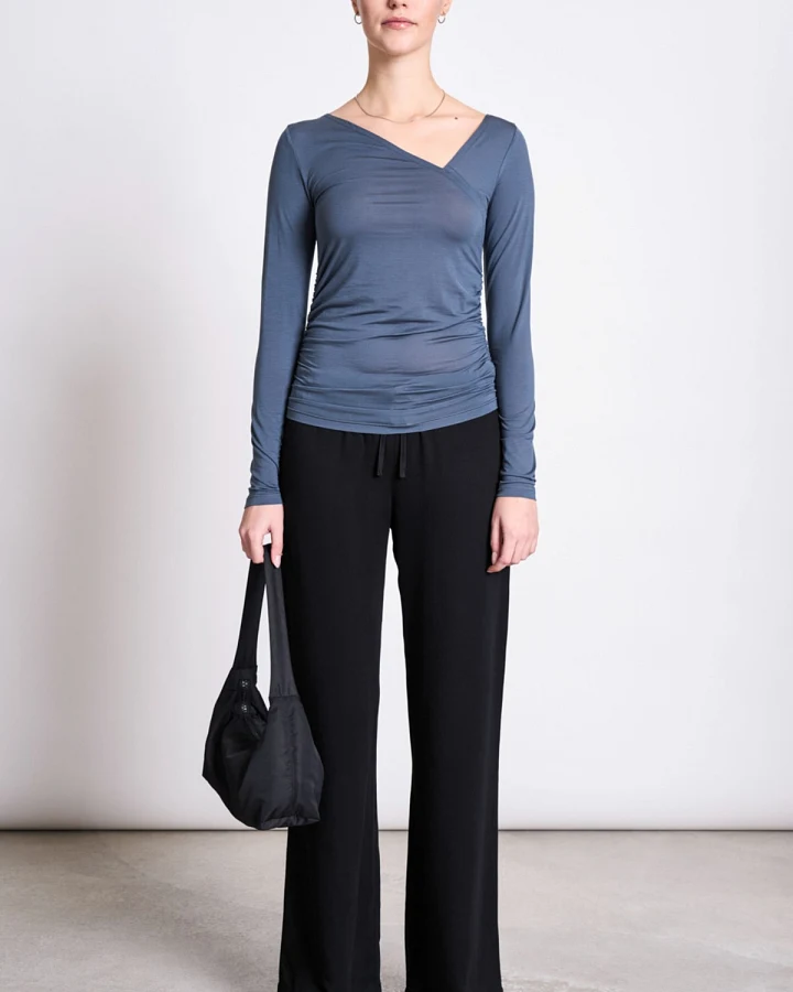 Longsleeve Asymmetrical Casma Grau