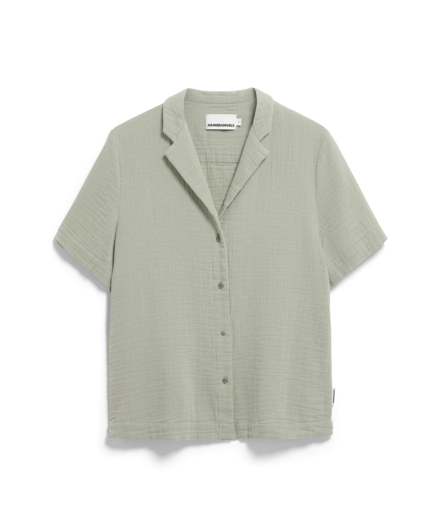 Bluse Kurzarm Maaite Musselin Grün – Ansicht 6