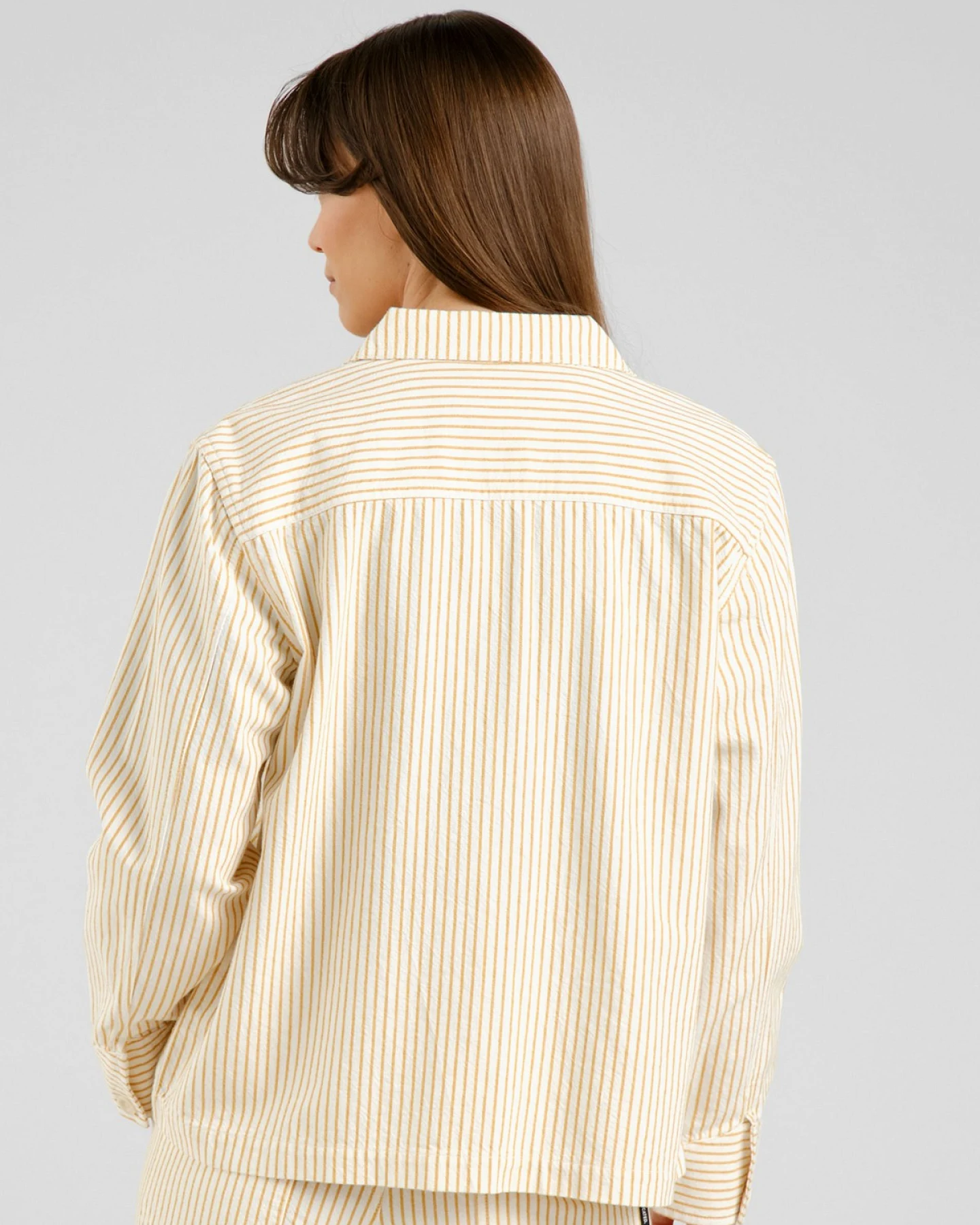 Jacke Stiby Work Stripe Gelb – Ansicht 3