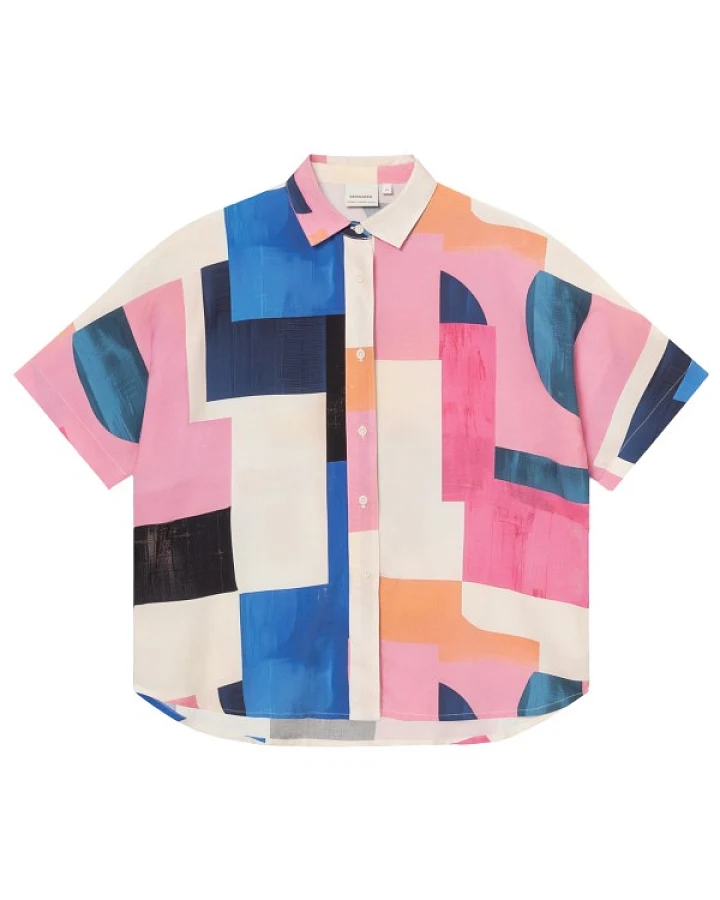 DEDICATED - Women's Shirt Alsvik - Bluse Gr M rosa