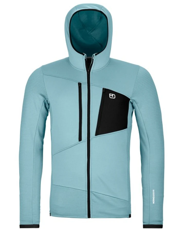 Ortovox - Fleece Grid Hoody - Fleecejacke Gr L türkis