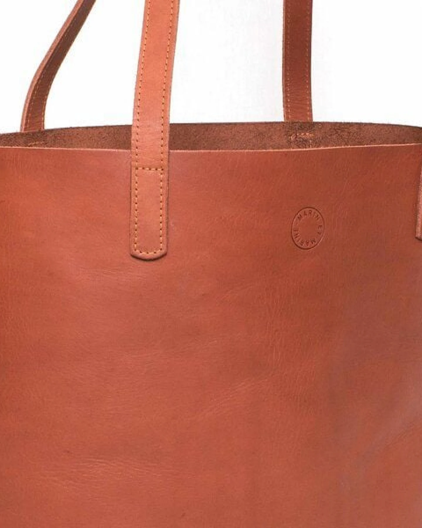 Marin et Marine Leder Shopper Éternelle – Ansicht 4
