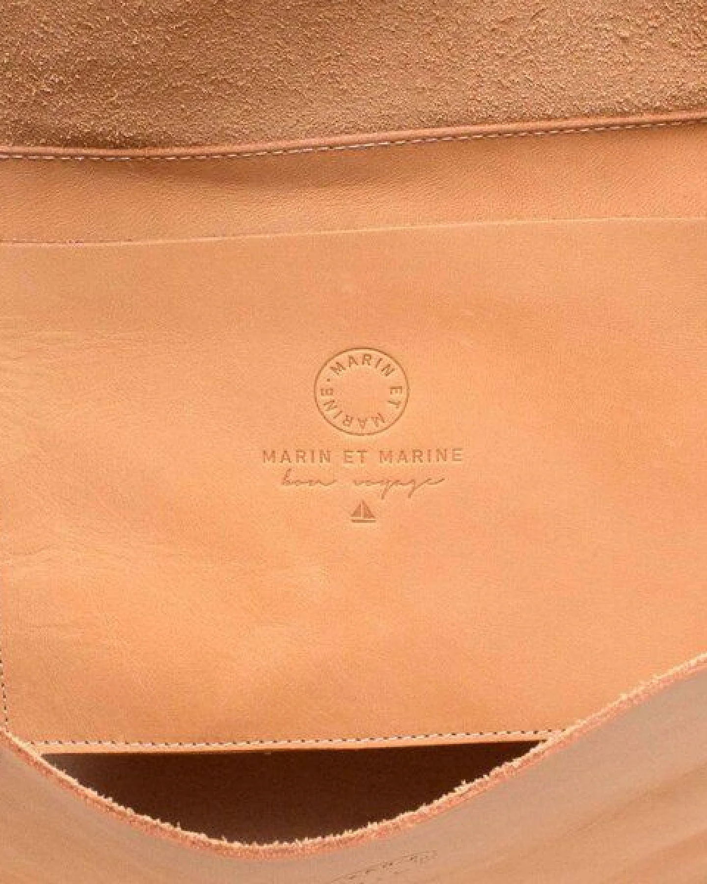 Marin et Marine Leder Tote Bag Soléa – Ansicht 3