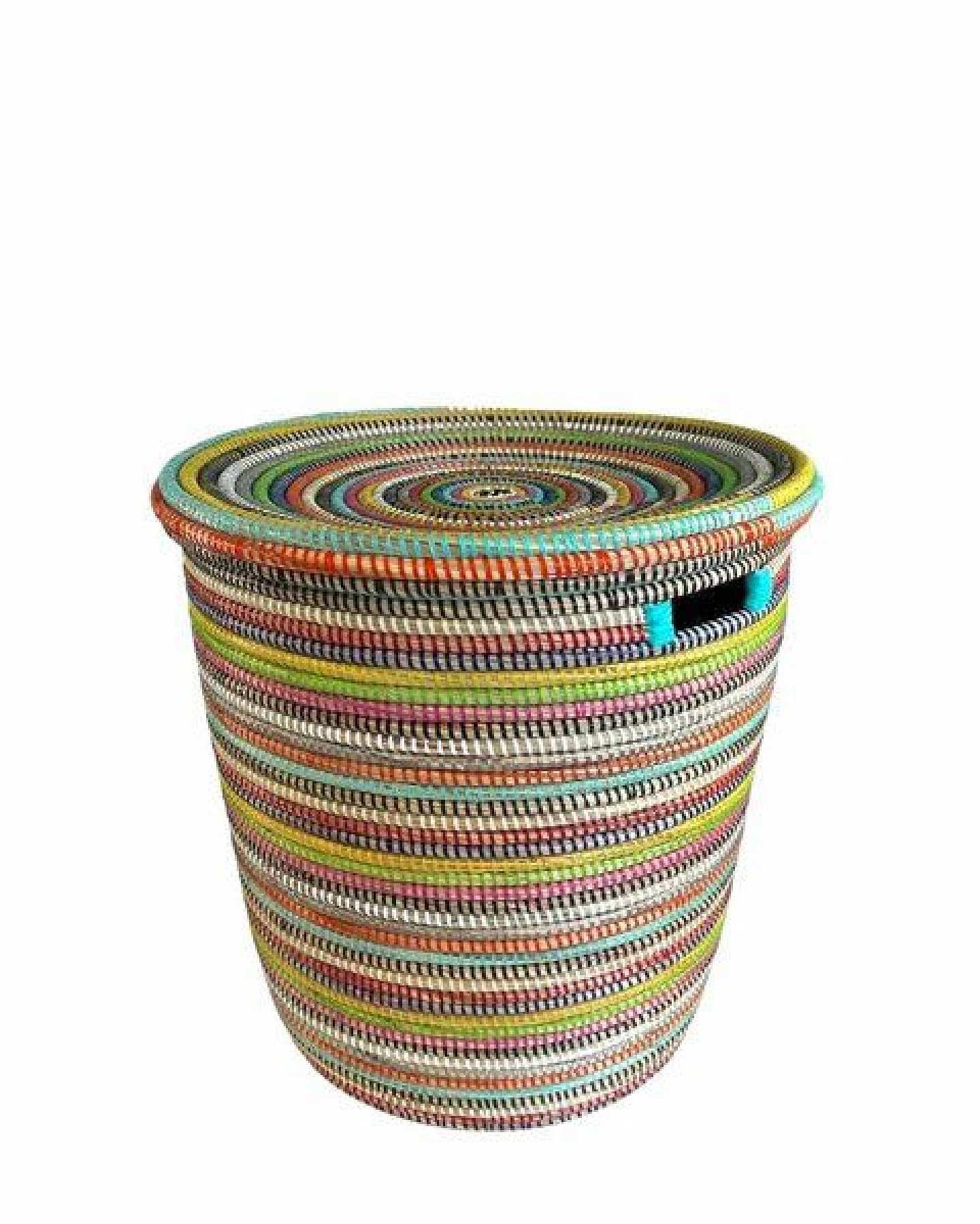 SWANE-Design Afrikanischer Wäschekorb - Flachdeckel – Ansicht 3